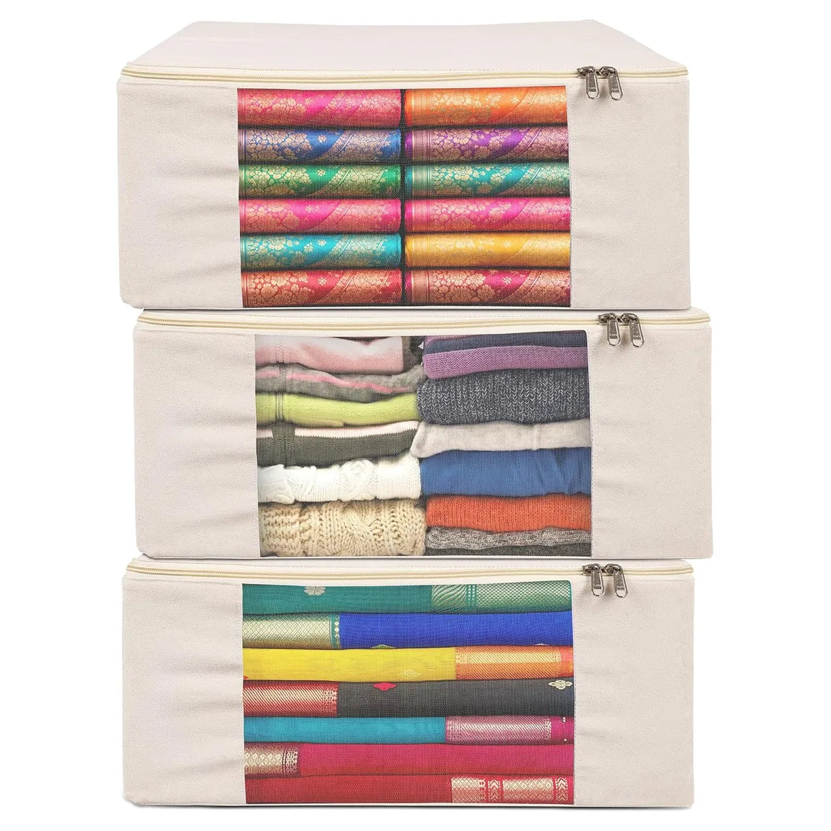 Premium Saree Storage Organizers with Zip