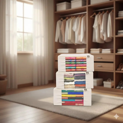 Premium Saree Storage Organizers with Zip