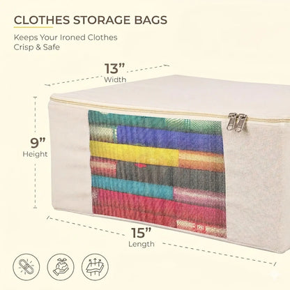 Premium Saree Storage Organizers with Zip