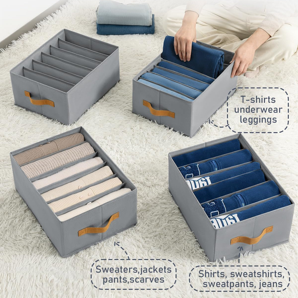 ExtraSpace™ Perfect Storage Organizers – Pack of 6