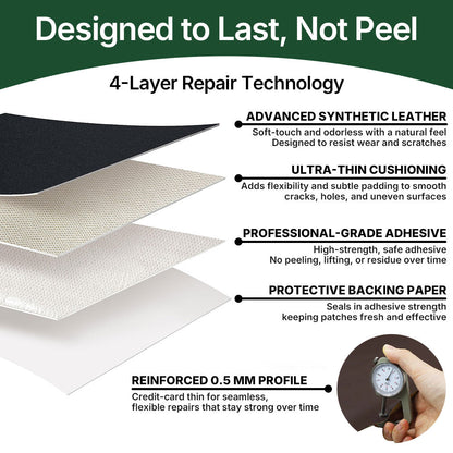 InstaRepair™ Self-adhesive Leather Repair Patch
